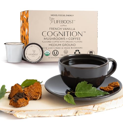 French Vanilla Cognition Mushroom Coffee Pods (10 Count)