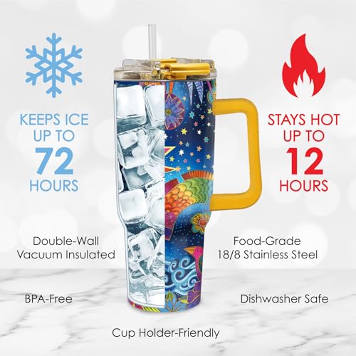 18 8 Stainless Steel Insulated Water Tumbler with Straw