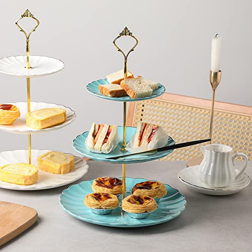 Sweejar 3 Tier Ceramic Cake Stand Wedding