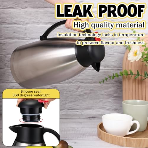 2 Pcs 102 oz Stainless Steel Thermal Coffee Carafe (2 Count)