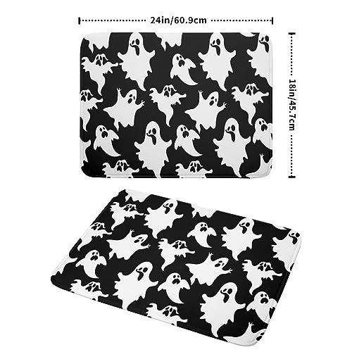 Halloween Bat Ghosts Dish Drying Mat for Kitchen Counter