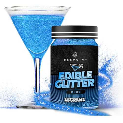 Blue Edible Glitter for Drinks 15g
