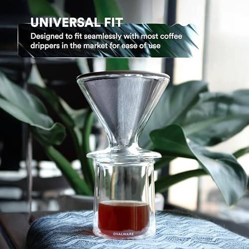 Double Wall Single Lip Insulated Glass Cup (4 Count)