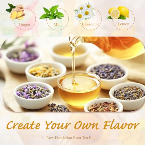 Raw Dandelion Root Tea Bags 100 Count