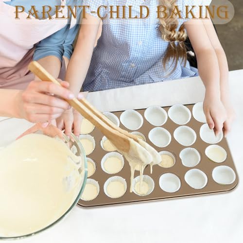 24 Cup Nonstick Mini Cupcake & Muffin Pans (3 Count)