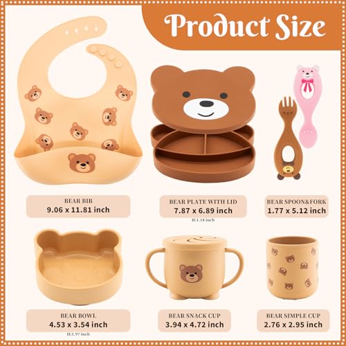 Silicone Baby Feeding Set 7 Pcs (7 Count)