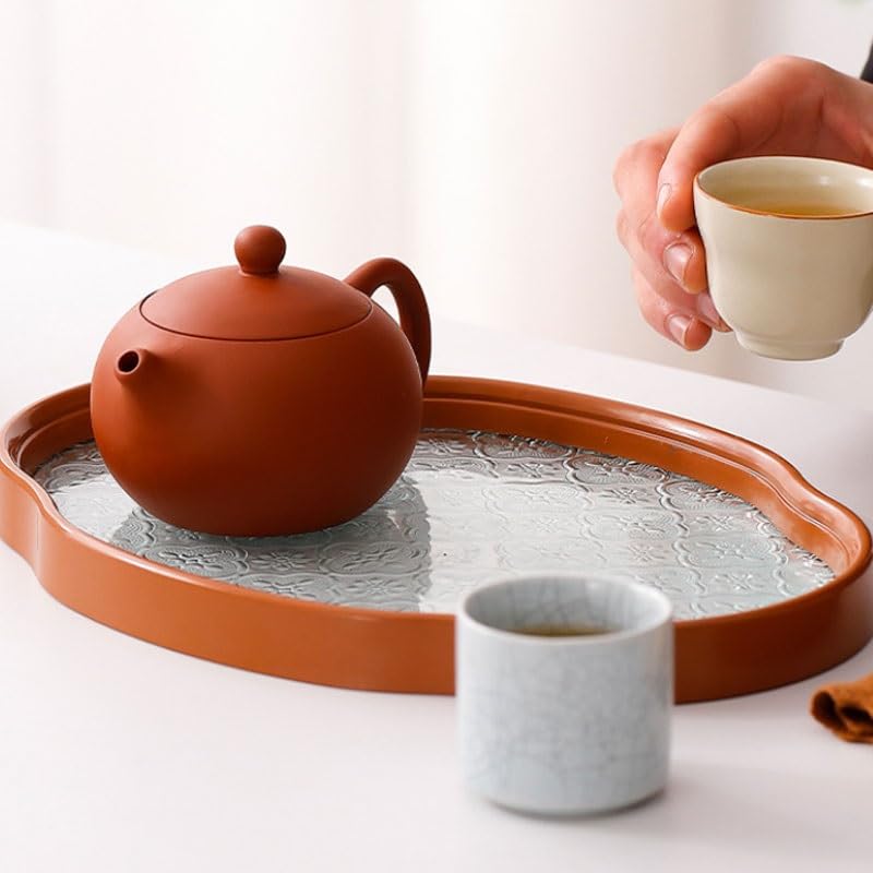 Five Famous Kiln Clay Pot Tea Set 6 Piece Teapot with Handle Gift Box Ceramic Item