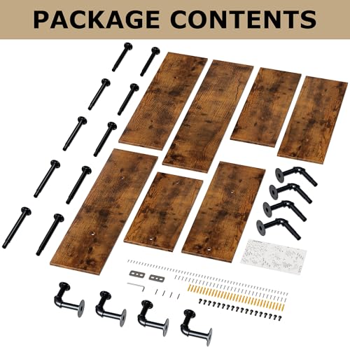 70" Industrial Pipe Shelving (5 Count)