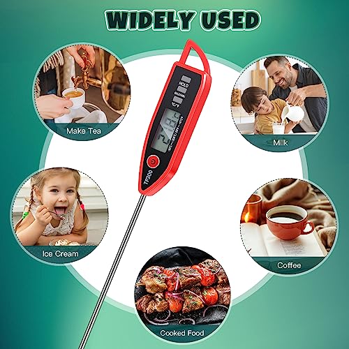 12 Set Digital Food Thermometer Long Probe Instant (12 Count)