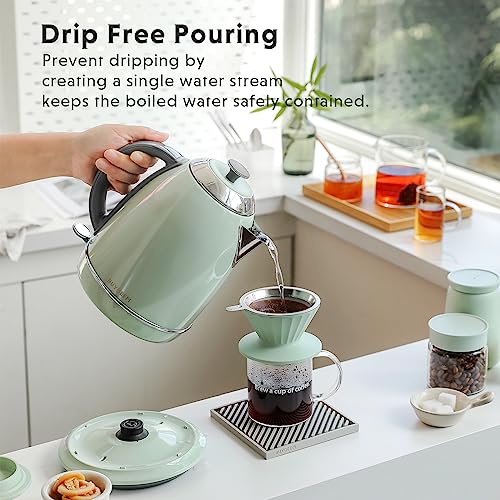 K640 Stainless Steel Electric Tea Kettle with Auto Shut