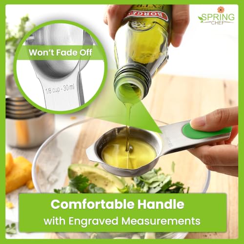Magnetic Measuring Cups & Spoons Set of 15 with Levelers
