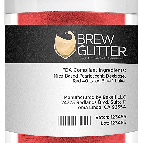 Brew Glitter Red