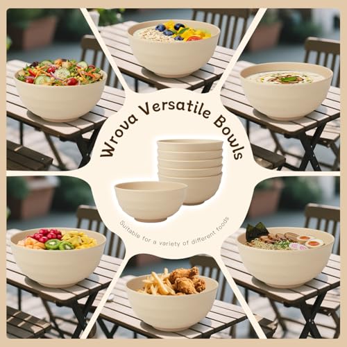 6 piece Large Cereal Bowls Set of 6