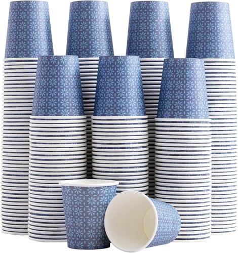 600 Pack 3 oz Paper Cups Disposable Bathroom Mouthwash Cups Navy (600 Count)