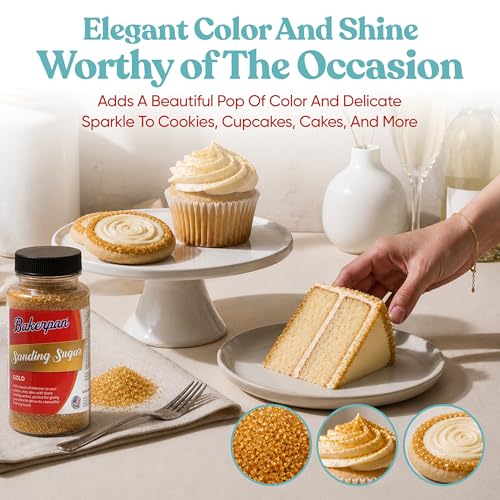Gold Sanding Sugar for Baking & Cookie Decorating (5 Ounce)