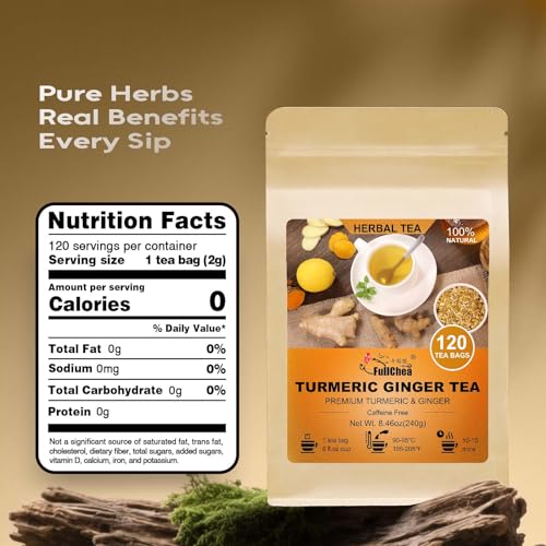 Turmeric Ginger Tea Bags (120 Count)