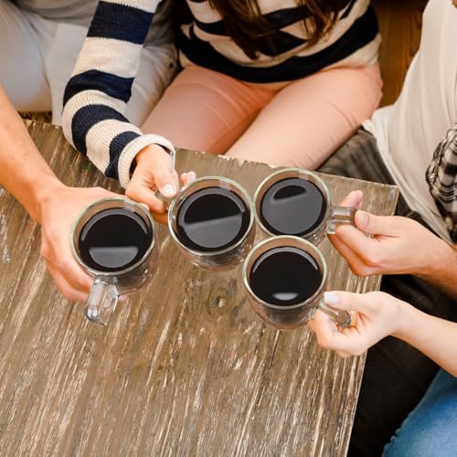 5oz Double Wall Glass Espresso Cups Set of 2 (2 Count)