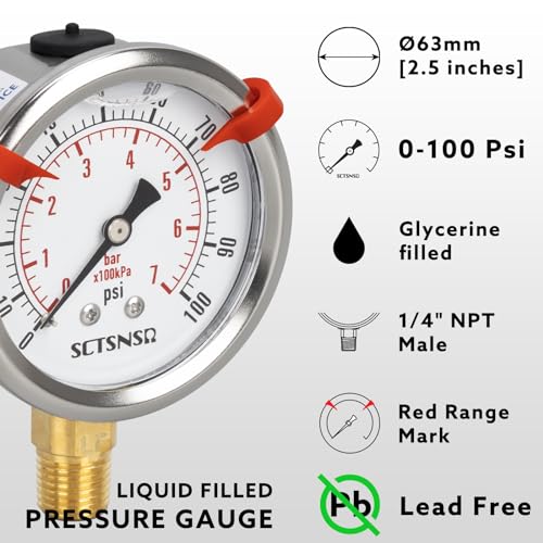 0 to 100 Psi Lead