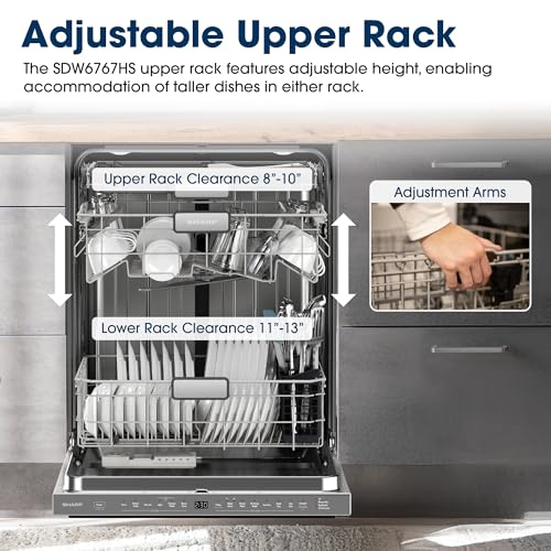 SDW6767HS Smart Dishwasher Works with Alexa. Includes LED Interior lights