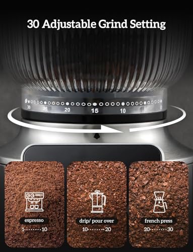 Stainless Steel Espresso Grinder with Portafilter Holder