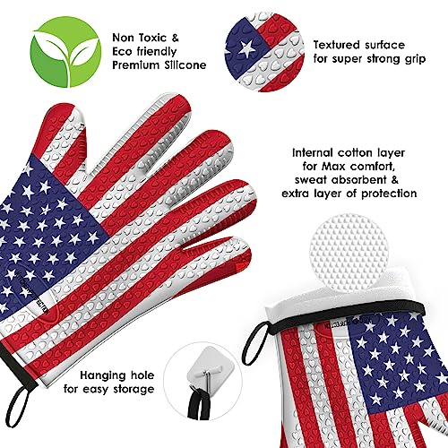 XL Silicone Smoker BBQ Gloves