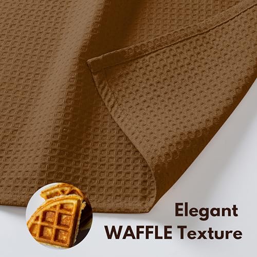 Waffle Weave Dish Towels 12 Pack 100% Cotton (12 Count)