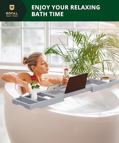 Premium Foldable Bathtub Tray Caddy