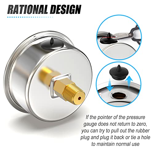 30inHG~60Psi Stainless Steel 1
