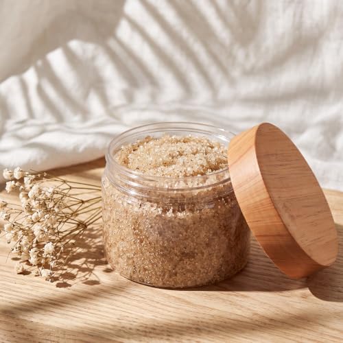 4 Pcs Plastic Jars Wide Mouth with Lids (4 Count)