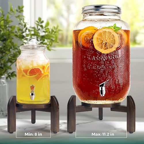 Drink Dispenser Stand Adjustable Width from 8" to 11.2" Wide