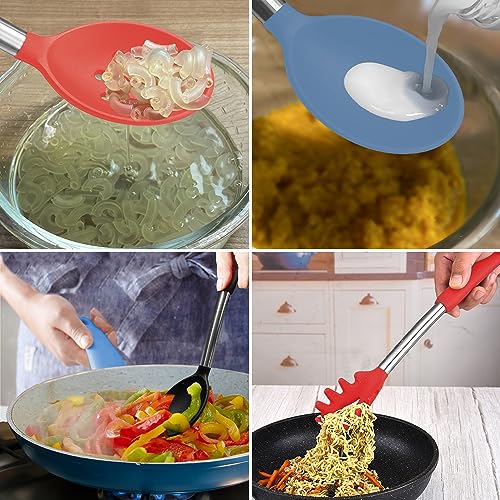 Silicone Spatula and Cooking Spoon (5 Count)