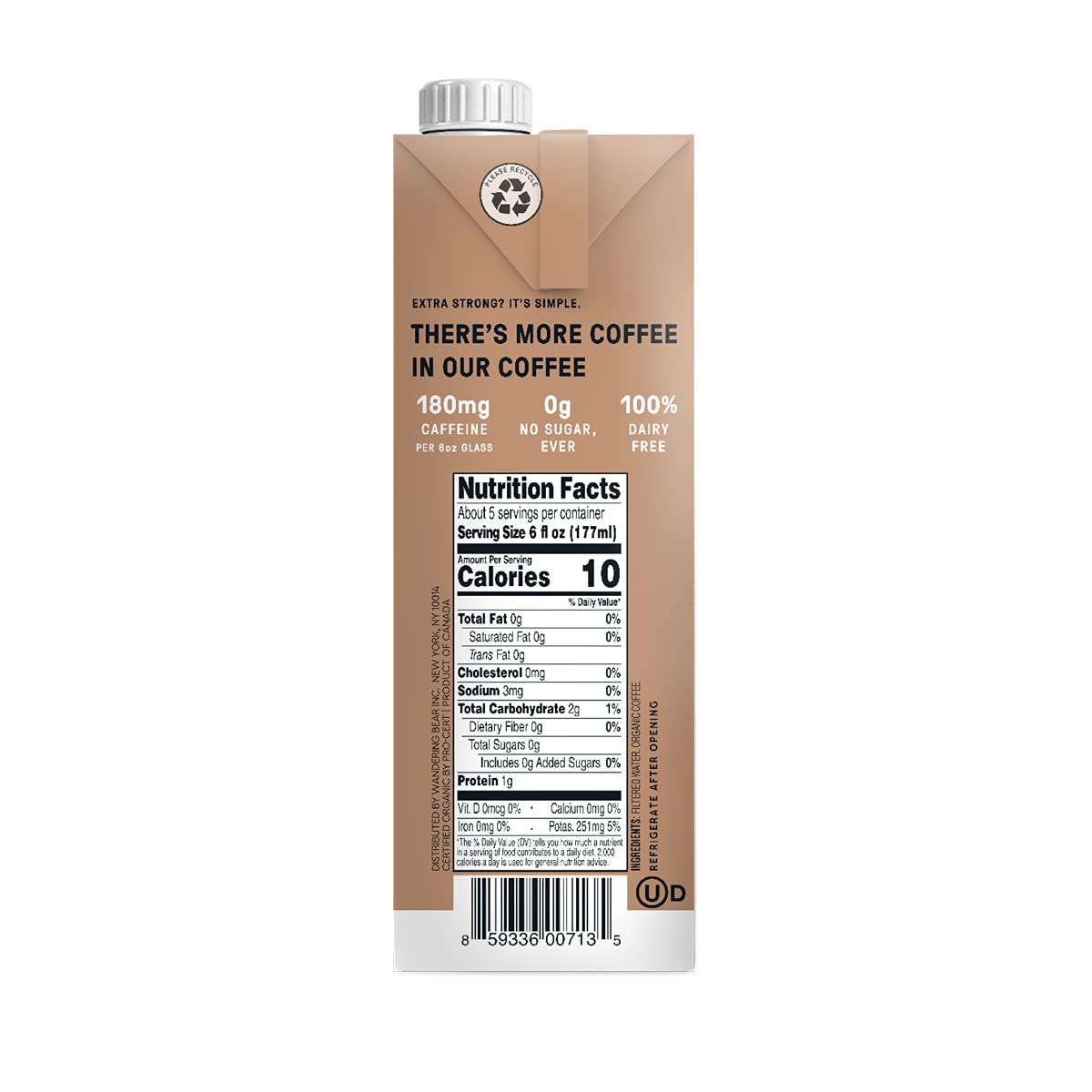 Extra Strong Organic Cold Brew (32 Fl Oz)