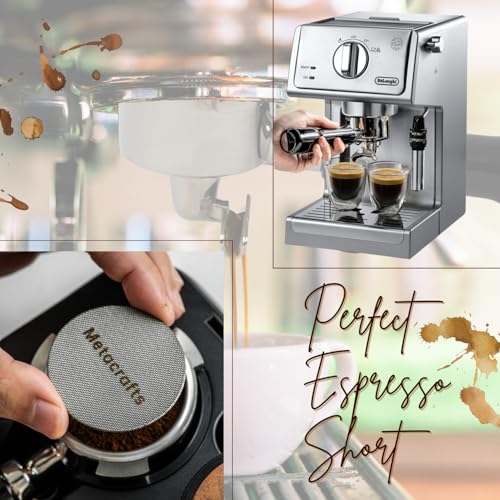 Espresso Portafilter 51mm Double Spouts Compatible with Delonghi Dedica EC680 and EC685 as well as SMEG and EUPA coffee machine models