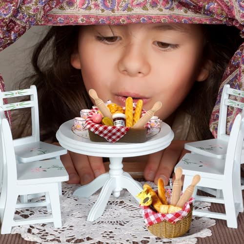 30 Pcs Mini Rolling Pins 1.96 Inch Wooden Simulation Kitchen Toys for Kids Miniature Dough Rollers for Dollhouse Decor Educational Craft Tools for Creativity and Imagination