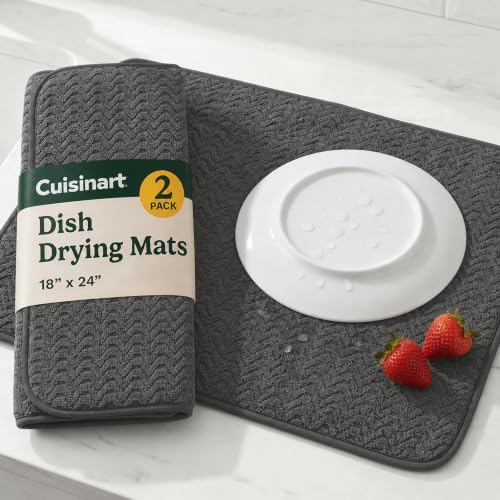 Cuisinart Dish Drying Mat for Kitchen Counter (2 Count)