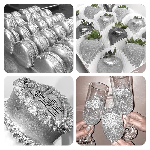 Silver Edible Glitter