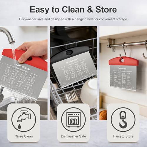 2 Pack Bench Scraper Dough Cutter