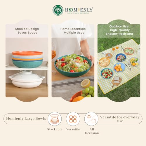 Salad Bowls 60 OZ Large Salad Bowls for Kitchen