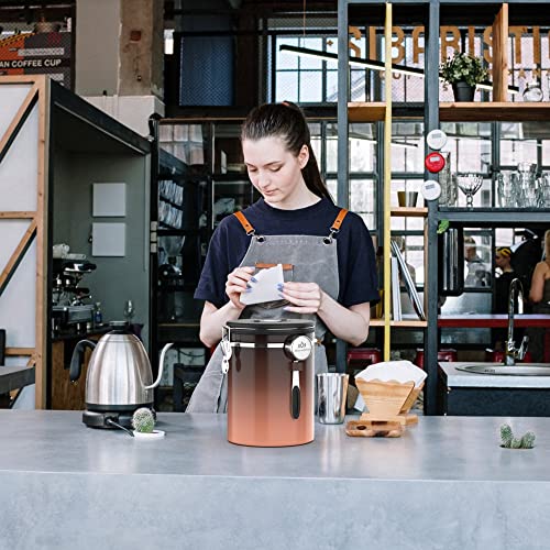 38OZ Coffee Canister for ground coffee with Date Tracker