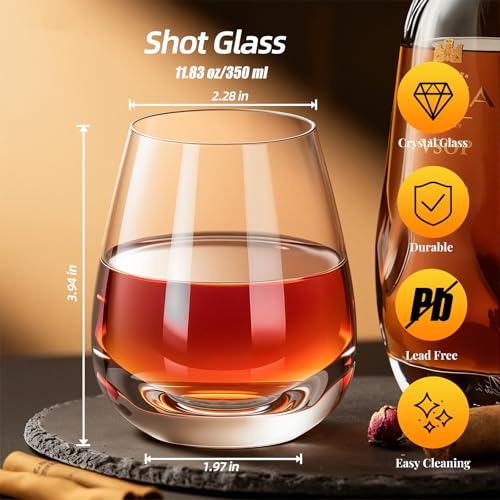 Glass Tumbler 11.83 oz (2 Count)