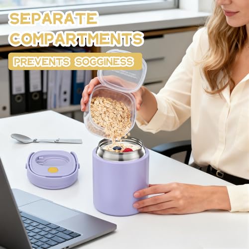 20oz Soup Thermo for Hot Food with a Snack Box Container