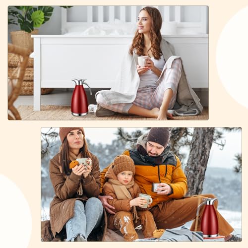 2 Pcs 68oz Thermal Coffee Carafe for Keeping Hot (2 Count)