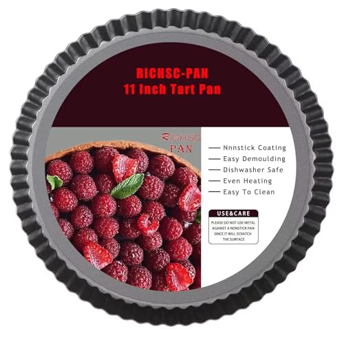 Tart Pan 11 Inch Tart Pan Carbon Steel Round Non