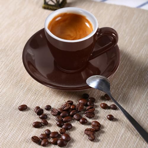 Porcelain Espresso Cup with Saucer
