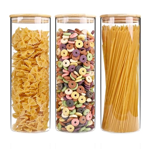 73oz Glass Pasta Storage Jars (3 Count)