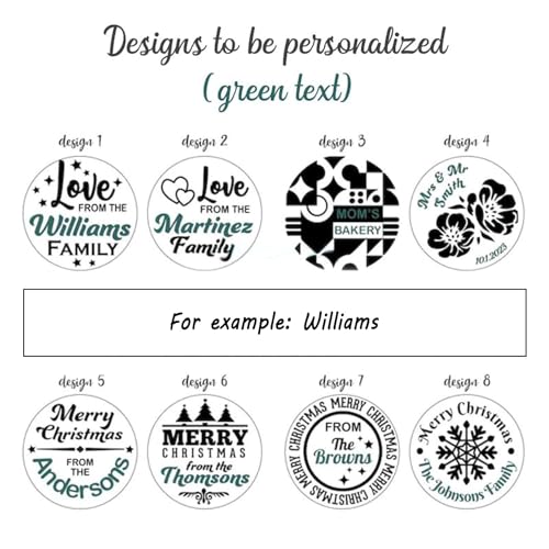 2025 Personalized Christmas Cookie Stamp Unique 3D Embossed Design Fun Tool for Baking Art
