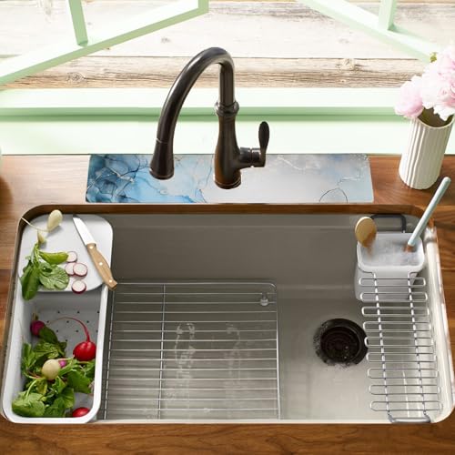 19.5" x 12" Dish Drying Mat & 24" x 5.5" Sink Splash Guard