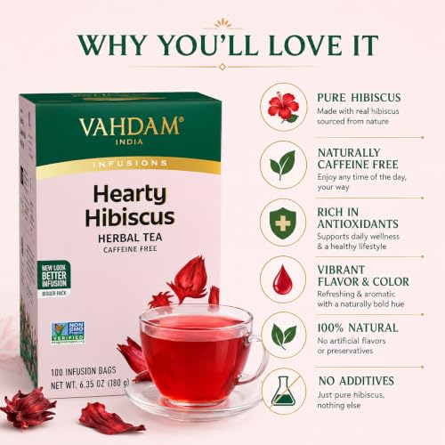Hibiscus Tea 100 Tea Bags (100 Count)