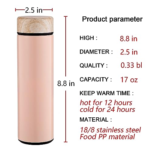 15oz Water Bottle Stainless Steel Thermos Flask