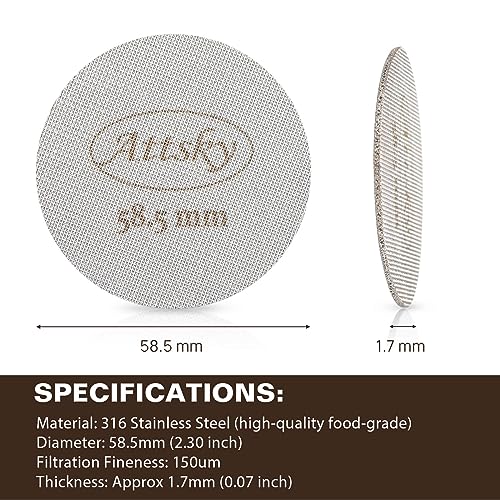 58.5mm Espresso Puck Screen for 58mm Portafilter